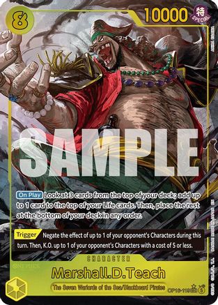 Image of Marshall.D.Teach (119) (Alternate Art) (OP16-119) - The Time of Battle Foil