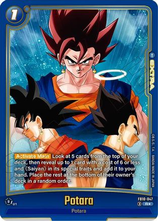 Image of Potara (Alternate Art) (FB10-047) - Cross Force Holofoil