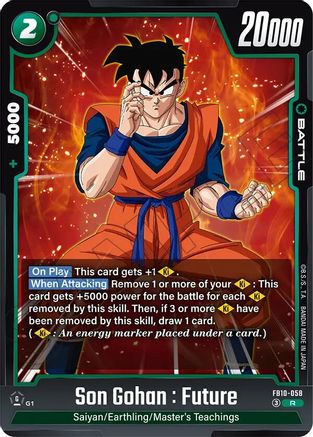 Image of Son Gohan : Future - FB10-058 (FB10-058) - Cross Force Holofoil