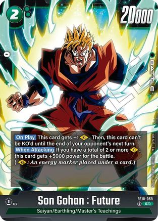 Image of Son Gohan : Future - FB10-059 (FB10-059) - Cross Force Holofoil
