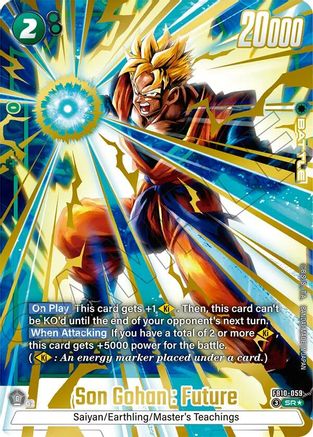 Image of Son Gohan : Future - FB10-059 (Alternate Art) (FB10-059) - Cross Force Holofoil