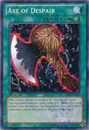 Image of Axe of Despair (Mosaic Rare) (BP02-EN131) - Battle Pack 2: War of the Giants Unlimited