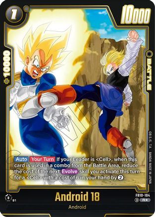 Image of Android 18 - FB10-104 (Alternate Art) (FB10-104) - Cross Force Holofoil