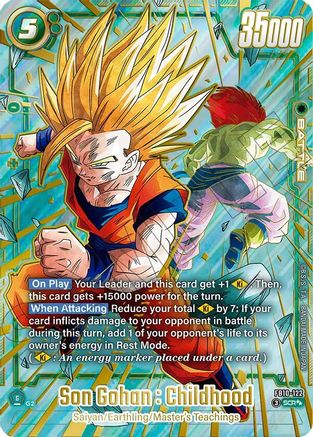 Image of Son Gohan : Childhood - FB10-122 (Super Alternate Art) (FB10-122) - Cross Force Holofoil