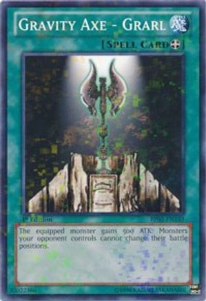 Image of Gravity Axe - Grarl (Mosaic Rare) (BP02-EN143) - Battle Pack 2: War of the Giants 1st Edition