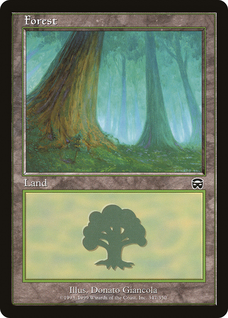 Image of Forest (347) (MMQ-347) - Mercadian Masques Foil
