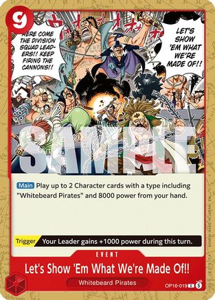 Image of Let's Show 'Em What We're Made Of!! (OP16-019) - The Time of Battle