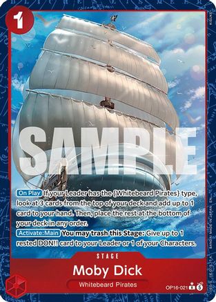 Image of Moby Dick (Alternate Art) (OP16-021) - The Time of Battle Foil