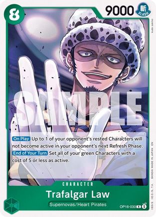 Image of Trafalgar Law (030) (OP16-030) - The Time of Battle Foil