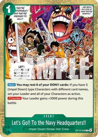 Image of Let's Go!! To the Navy Headquarters.. (OP16-038) - The Time of Battle Foil