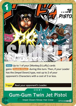Image of Gum-Gum Twin Jet Pistol (OP16-039) - The Time of Battle