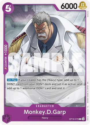 Image of Monkey.D.Garp (OP16-075) - The Time of Battle