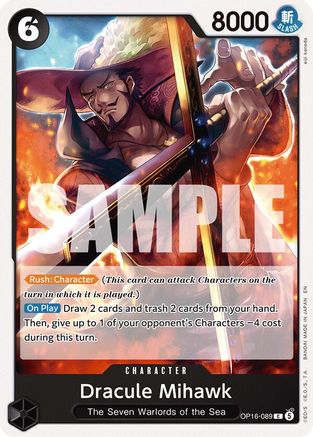 Image of Dracule Mihawk (OP16-089) - The Time of Battle