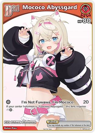 Image of Mococo Abyssgard (P) (hBP03-037) (hBP03-037) - hololive OFFICIAL CARD GAME Promos Foil