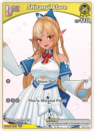 Image of Shiranui Flare (P) (hSD07-002) (hSD07-002) - hololive OFFICIAL CARD GAME Promos Foil