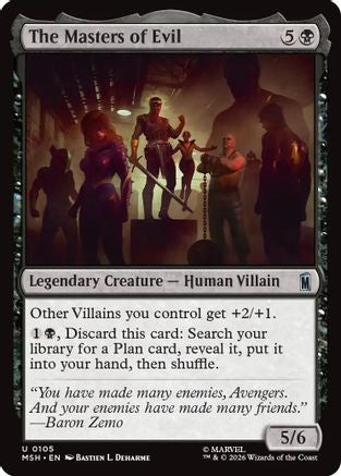 Image of The Masters of Evil (MSH-105) - Marvel Super Heroes Foil