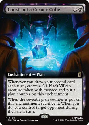 Image of Construct a Cosmic Cube (Extended Art) (MSH-406) - Marvel Super Heroes Foil