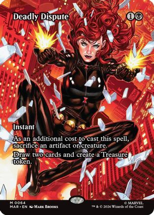 Image of Deadly Dispute (Borderless) (MAR-064) - Marvel Universe Eternal-Legal Foil