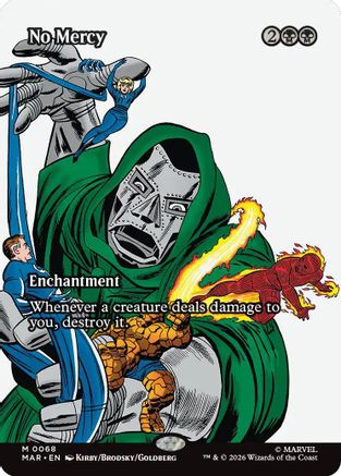 Image of No Mercy (Borderless) (MAR-068) - Marvel Universe Eternal-Legal Foil