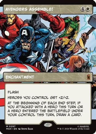 Image of Avengers Assemble! (Borderless) (0297) (MSH-297) - Marvel Super Heroes Foil