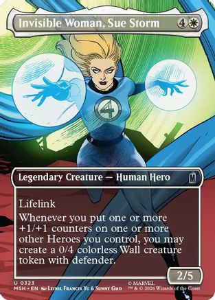 Image of Invisible Woman, Sue Storm (Borderless) (MSH-323) - Marvel Super Heroes Foil
