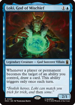 Image of Loki, God of Mischief (MSH-065) - Marvel Super Heroes Foil