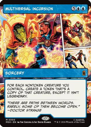 Image of Multiversal Incursion (Borderless) (MSH-300) - Marvel Super Heroes Foil