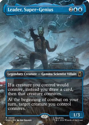 Image of Leader, Super-Genius (Borderless) (MSH-330) - Marvel Super Heroes Foil