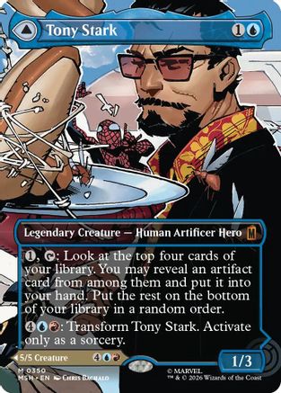 Image of Tony Stark (Borderless) (0350) (MSH-350) - Marvel Super Heroes