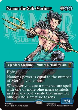 Image of Namor the Sub-Mariner (Borderless) (MSH-362) - Marvel Super Heroes