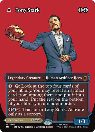Image of Tony Stark (Borderless) (0363) (MSH-363) - Marvel Super Heroes Foil