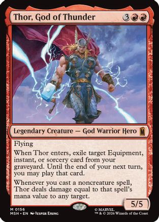 Image of Thor, God of Thunder (MSH-156) - Marvel Super Heroes