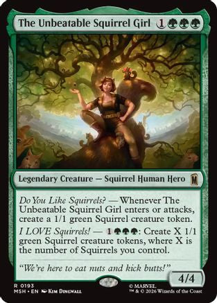 Image of The Unbeatable Squirrel Girl (MSH-193) - Marvel Super Heroes Foil