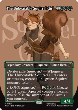 Image of The Unbeatable Squirrel Girl (Borderless) (MSH-371) - Marvel Super Heroes