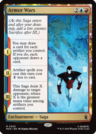 Image of Armor Wars (MSH-203) - Marvel Super Heroes Foil