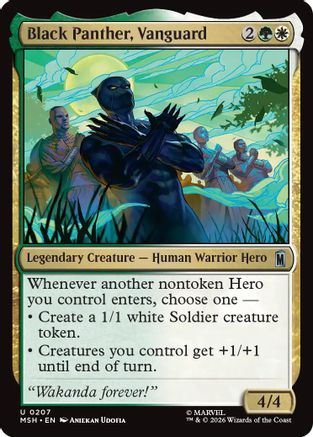 Image of Black Panther, Vanguard (MSH-207) - Marvel Super Heroes