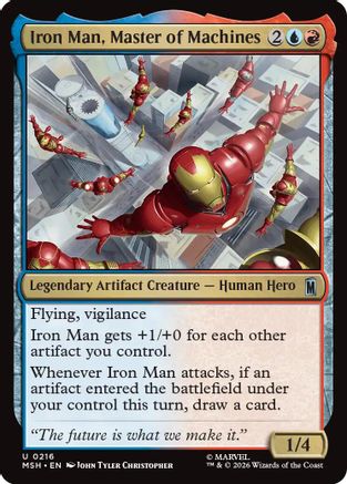 Image of Iron Man, Master of Machines (MSH-216) - Marvel Super Heroes Foil