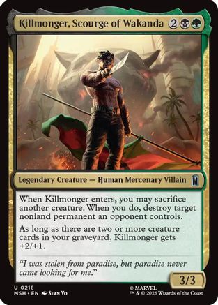 Image of Killmonger, Scourge of Wakanda (MSH-218) - Marvel Super Heroes