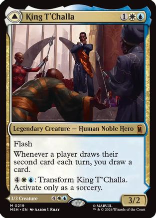 Image of King T'Challa (MSH-219) - Marvel Super Heroes Foil