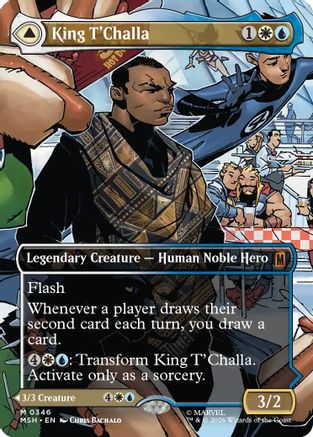 Image of King T'Challa (Borderless) (0346) (MSH-346) - Marvel Super Heroes Foil