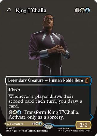 Image of King T'Challa (Borderless) (0373) (MSH-373) - Marvel Super Heroes