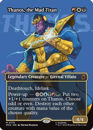 Image of Thanos, the Mad Titan (Borderless) (0367) (MSH-376) - Marvel Super Heroes