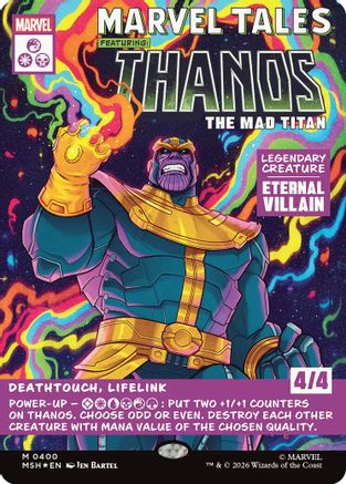 Image of Thanos, The Mad Titan (Borderless) (0400) (MSH-400) - Marvel Super Heroes Foil