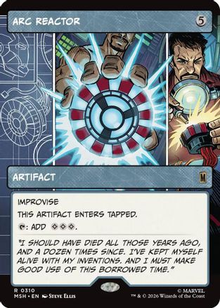 Image of Arc Reactor (Borderless) (MSH-310) - Marvel Super Heroes Foil