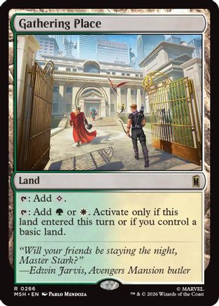 Image of Gathering Place (MSH-266) - Marvel Super Heroes Foil
