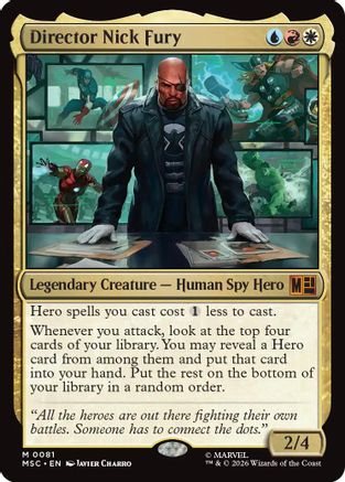 Image of Director Nick Fury (MSC-081) - Commander: Marvel Super Heroes