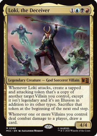 Image of Loki, the Deceiver (MSC-086) - Commander: Marvel Super Heroes