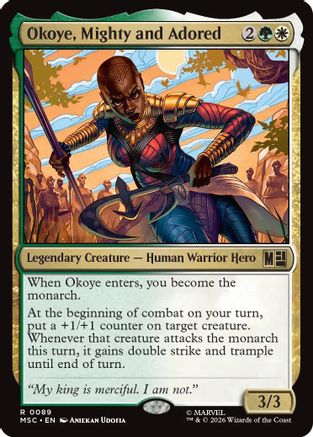Image of Okoye, Mighty and Adored (MSC-089) - Commander: Marvel Super Heroes