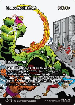 Image of Concerted Effort (Borderless) (MAR-042) - Marvel Universe Eternal-Legal