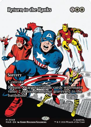 Image of Return to the Ranks (Borderless) (MAR-048) - Marvel Universe Eternal-Legal